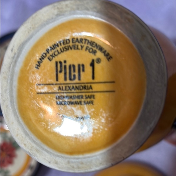 Pier 1 Yellow Earthenware Bowl - Picture 4 of 6